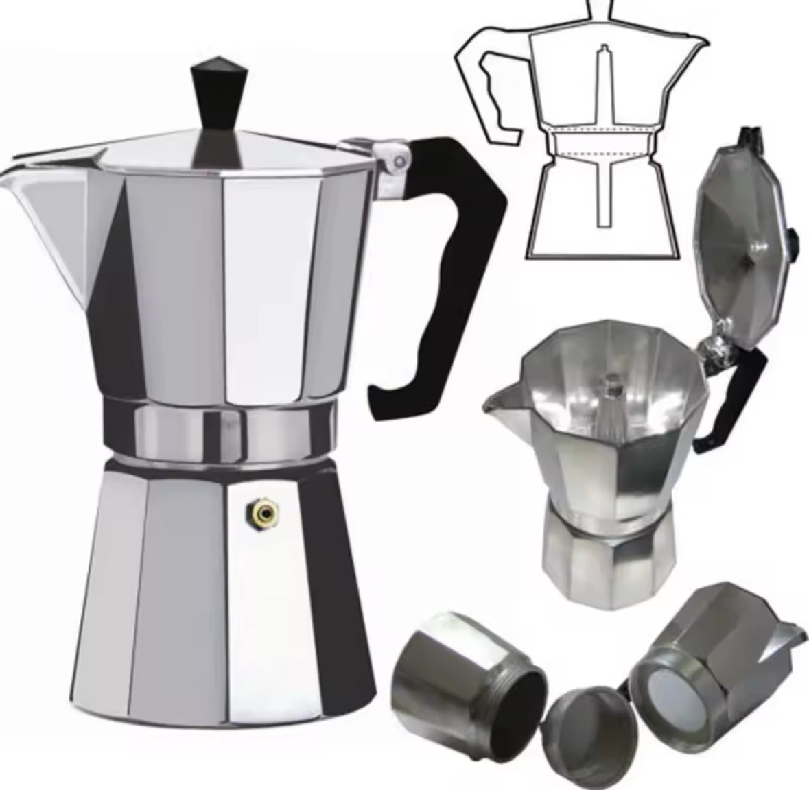 Cafetera Italiana 300 ML