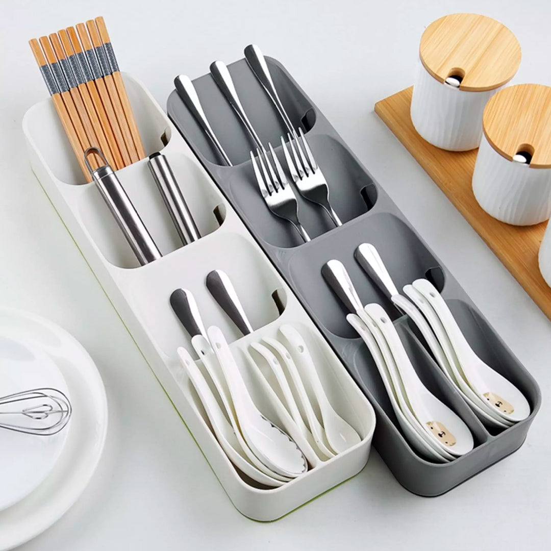Organizador de cubiertos y cuchillos de cocina