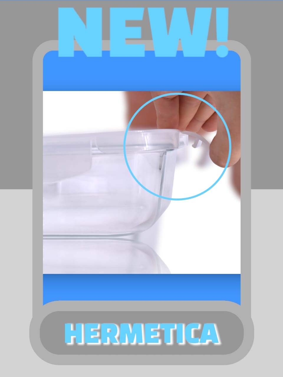 Coca Tupper de Vidrio 800ml con Tapa Anti Fugas, Anti Olores, Fácil Limpieza y Saludable, Apto Microondas
