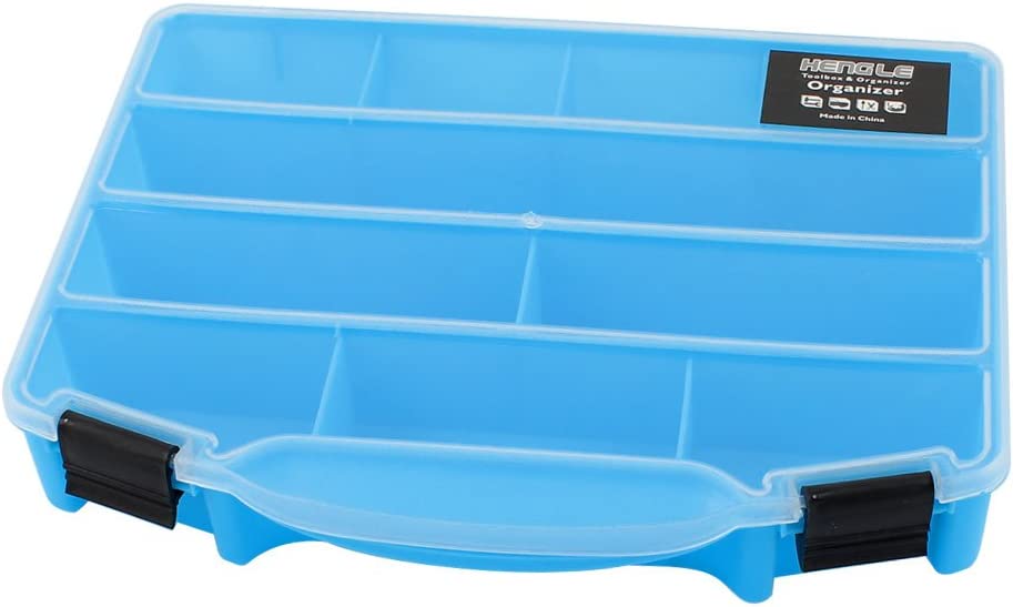 Caja de almacenamiento con compartimentos y tapa de seguridad
