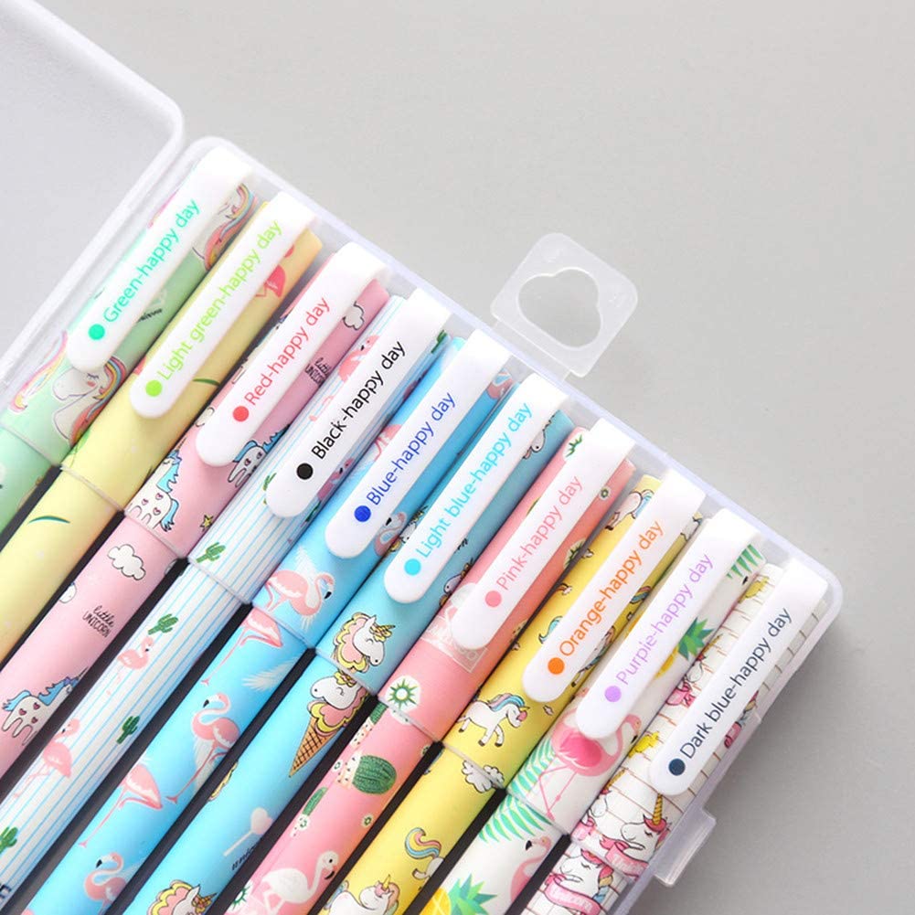 Kit Artístico Escolar Bolígrafos, crayolas y lapiceros tipo gel x5
