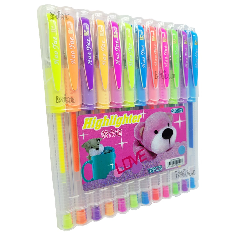 Kit Artístico Escolar Bolígrafos, crayolas y lapiceros tipo gel x5