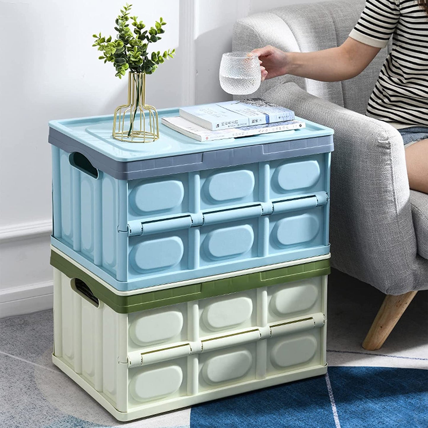Caja organizadora plegable tamaño mediano