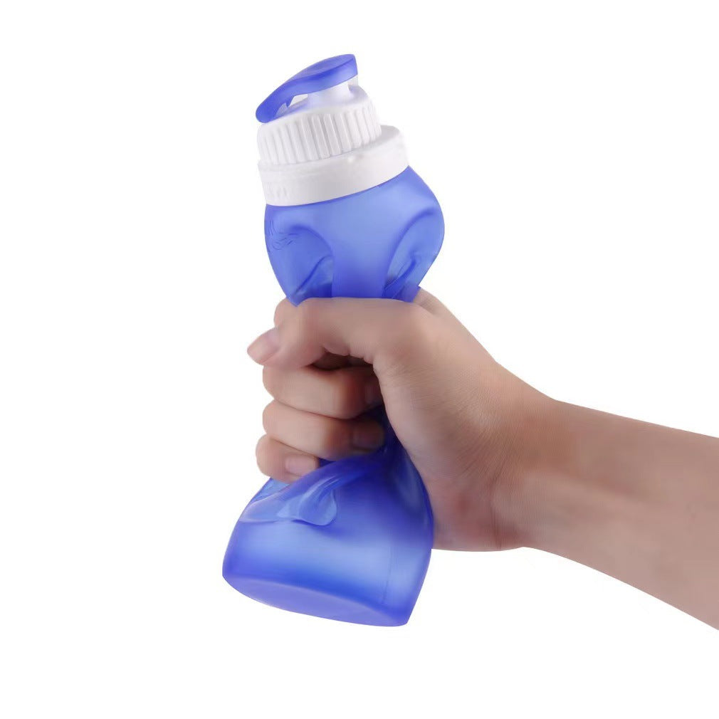 Botella de agua plegable de silicona