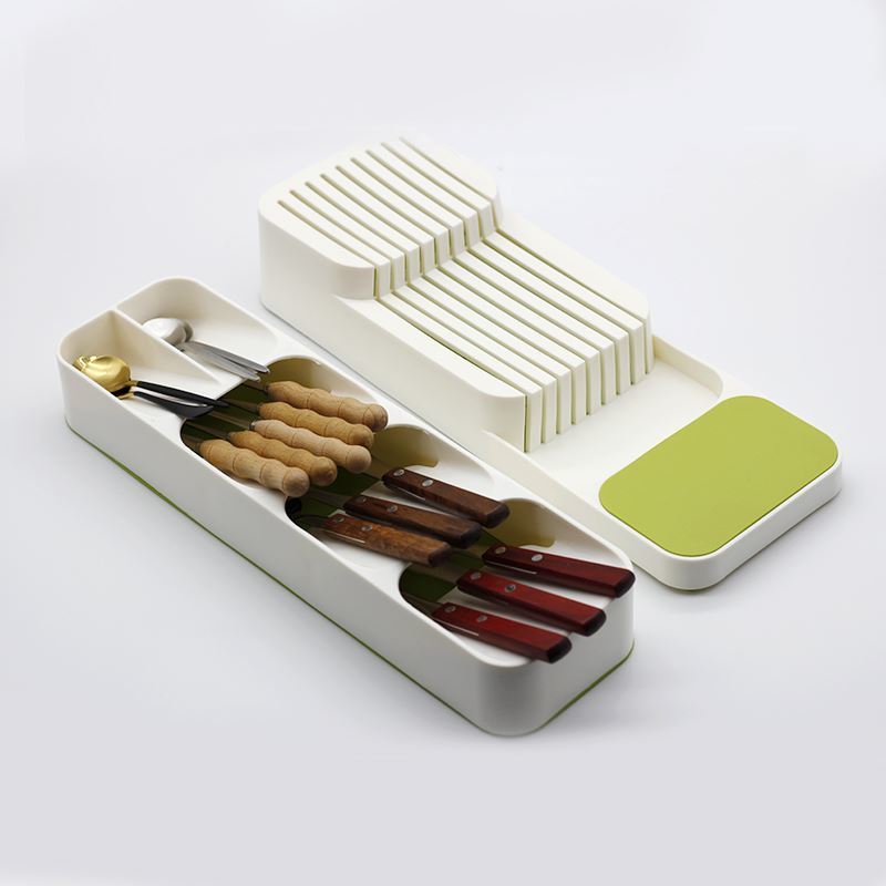 Organizador de cubiertos y cuchillos de cocina