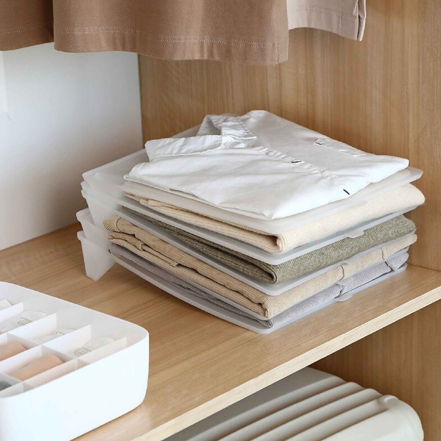 Organizadores apilables de camisas x6 unidades