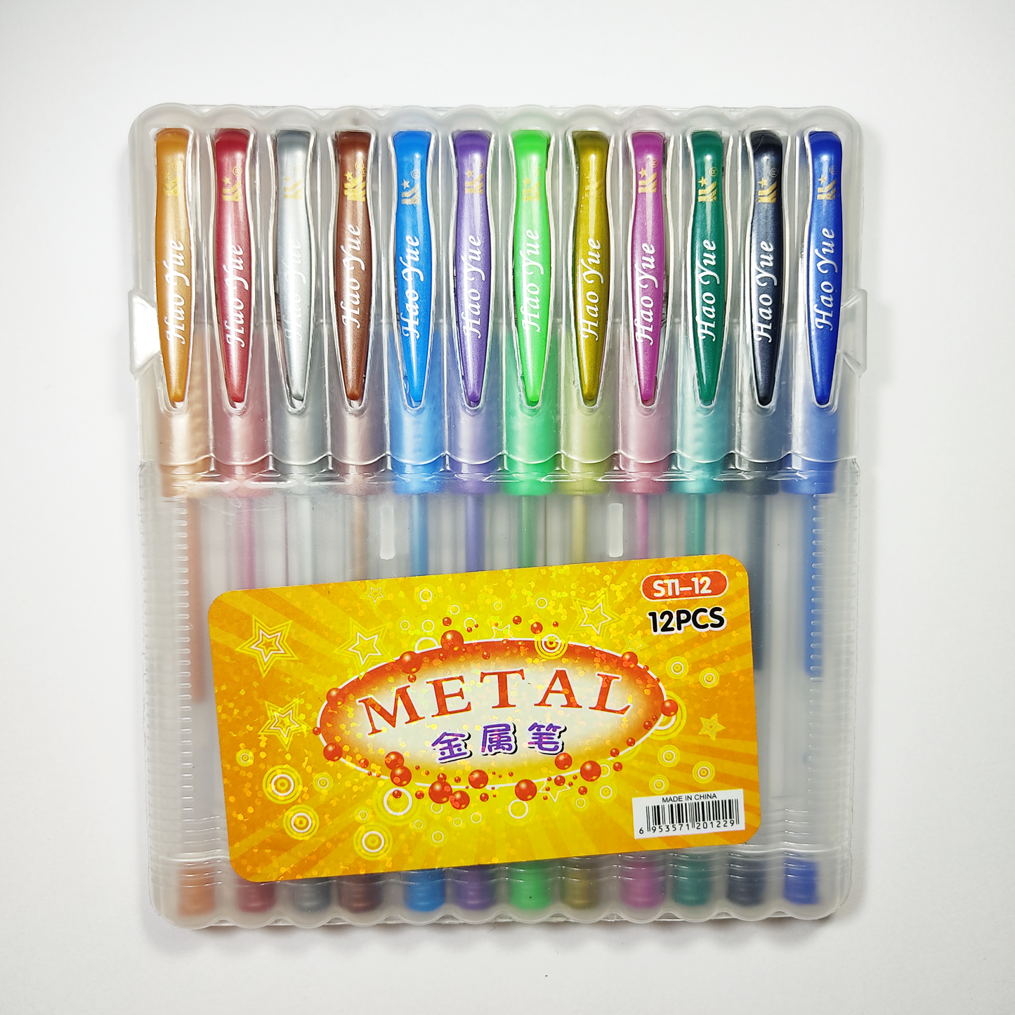 Kit Artístico Escolar Bolígrafos, crayolas y lapiceros tipo gel x5