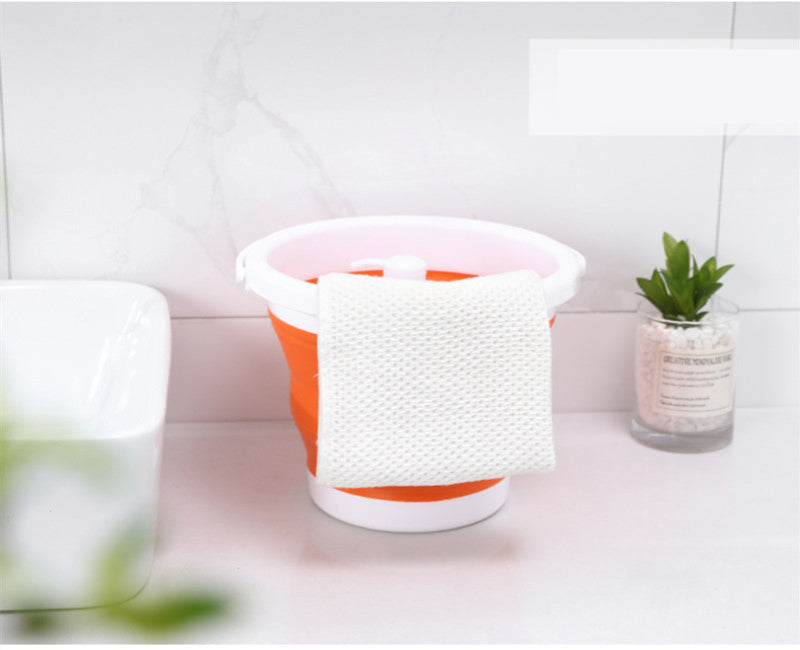 Recipiente balde multiusos plegable pequeño