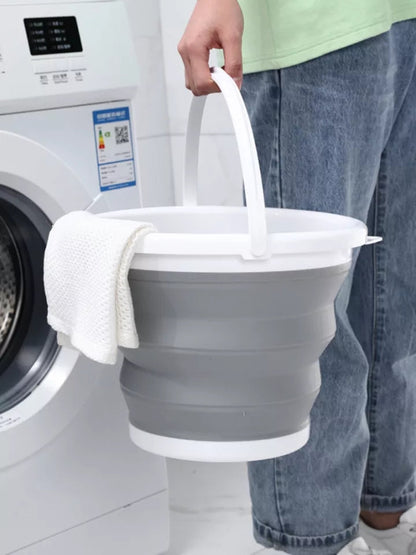Recipiente balde multiusos plegable pequeño