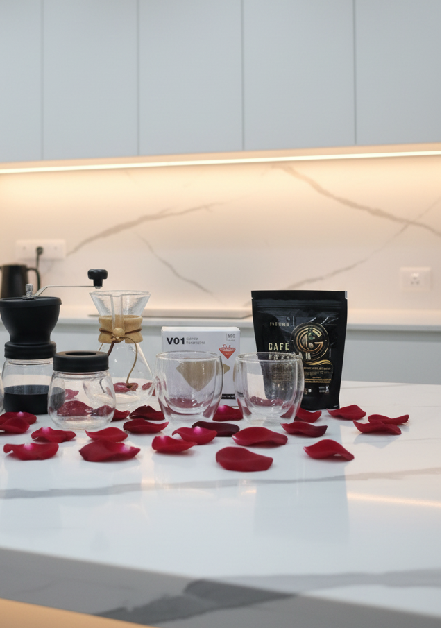 Kit Día del Padre – Chemex 400ml + Molino Manual + Vasos Borosilicato + Filtros + Café Premium 125g