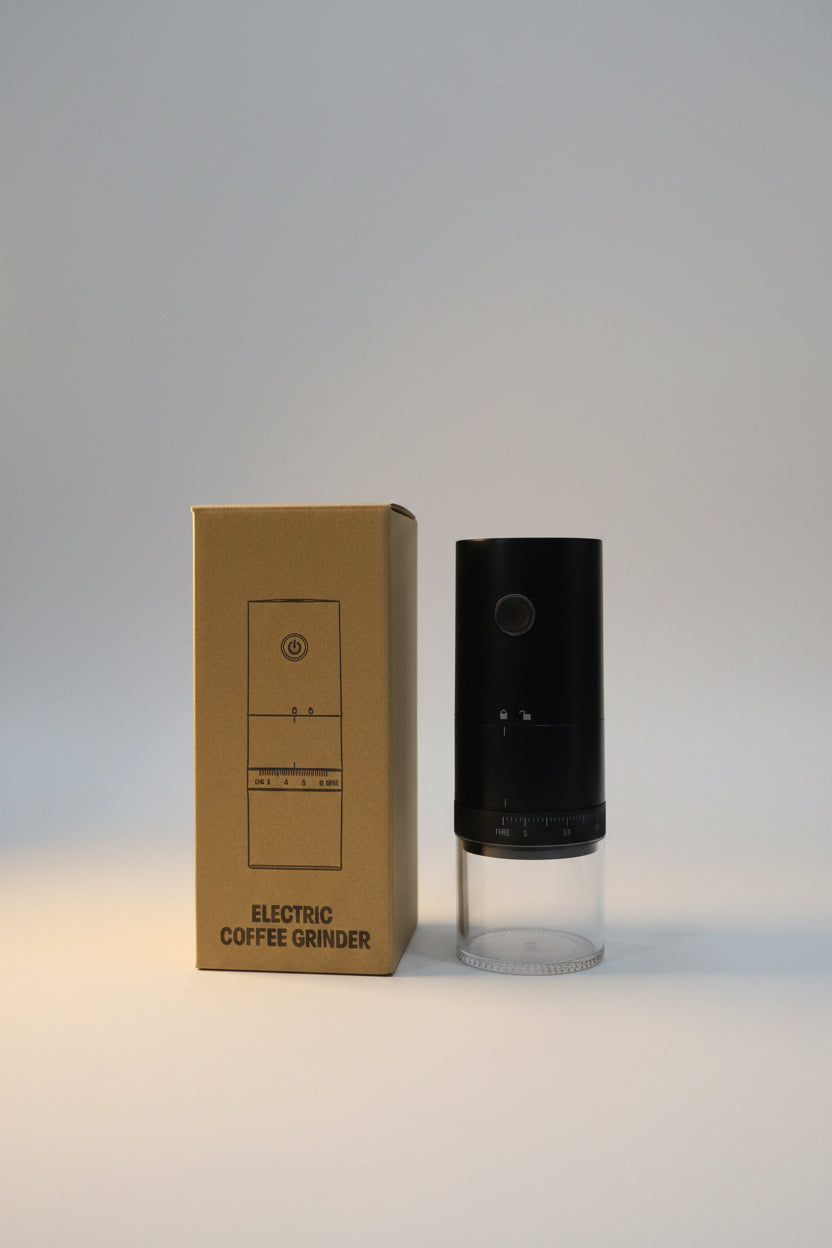 Molino de Café Eléctrico Recargable (USB): Diseño Inalámbrico Premium