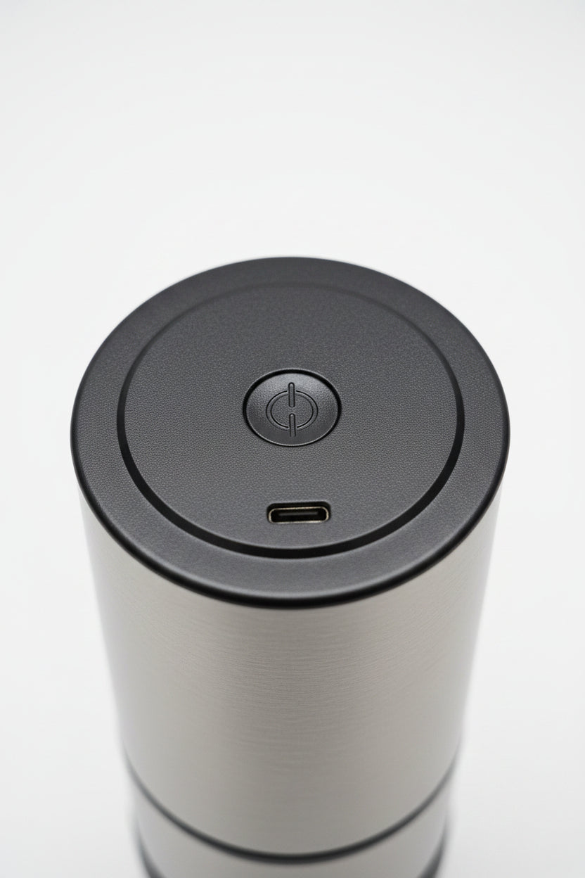Molino de Café Eléctrico Inalámbrico: Capacidad 120ml y Molienda Ajustable