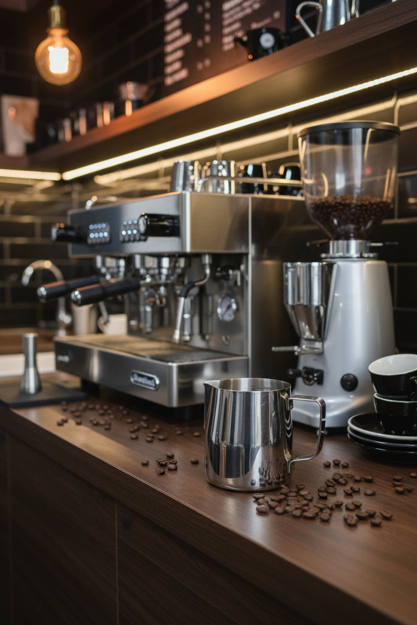 Jarra Espumadora de Acero Inoxidable 350ml – Pico Preciso para Latte Art