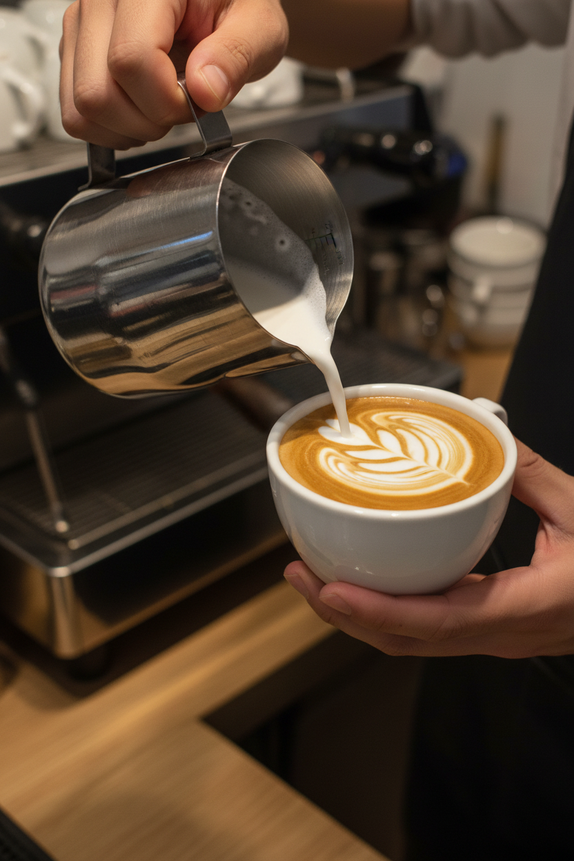 Jarra Espumadora de Acero Inoxidable 350ml – Pico Preciso para Latte Art