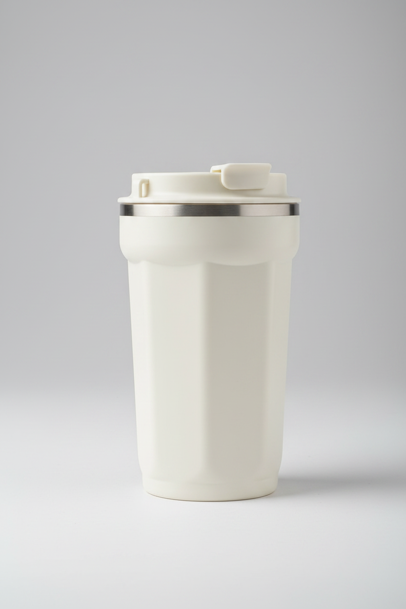 Vaso Térmico Isotérmico Acero Inoxidable 510ml | Tapa Flip y Correa | Colores Pastel
