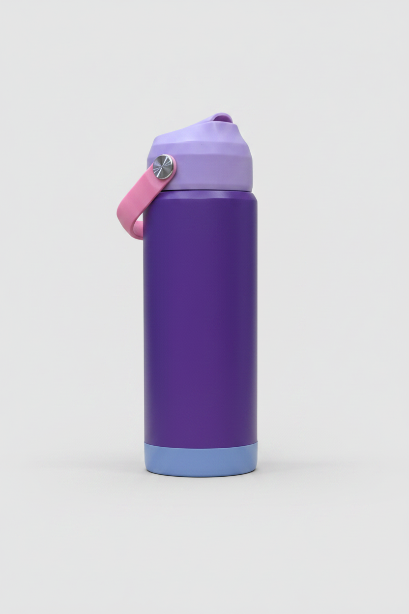 Termo Isotérmico Infantil 500ml | Base Silicona Antideslizante | Vacuum Sports Bottle
