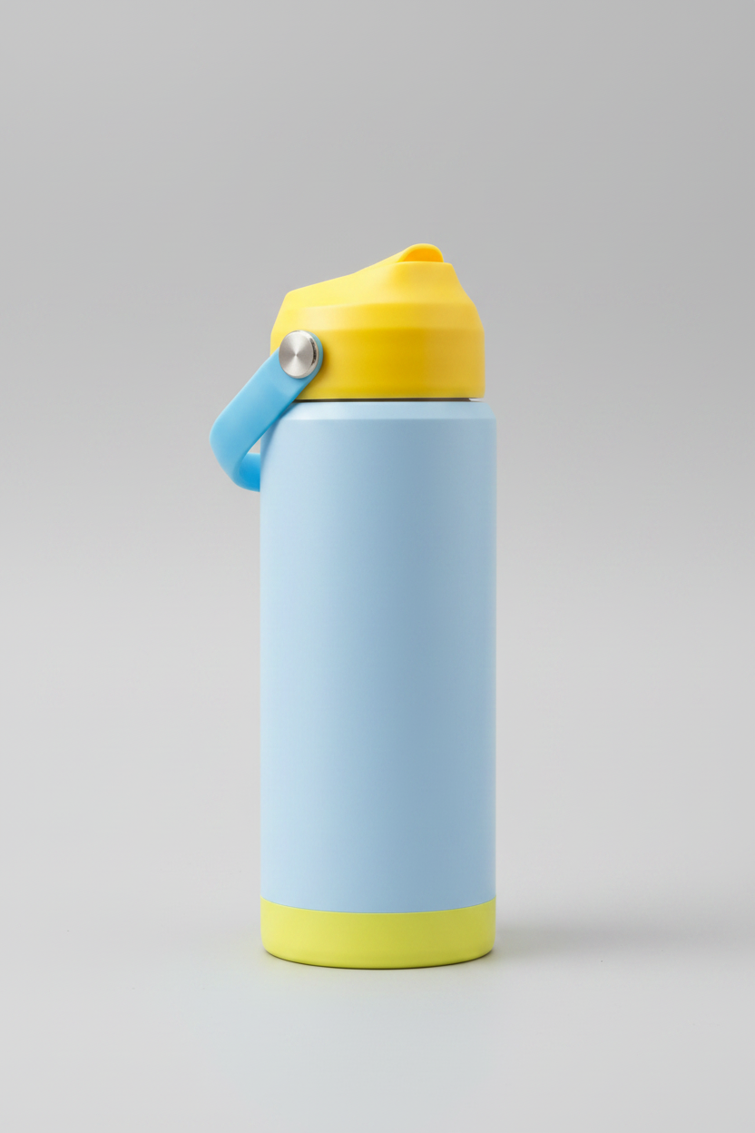 Termo Isotérmico Infantil 500ml | Base Silicona Antideslizante | Vacuum Sports Bottle