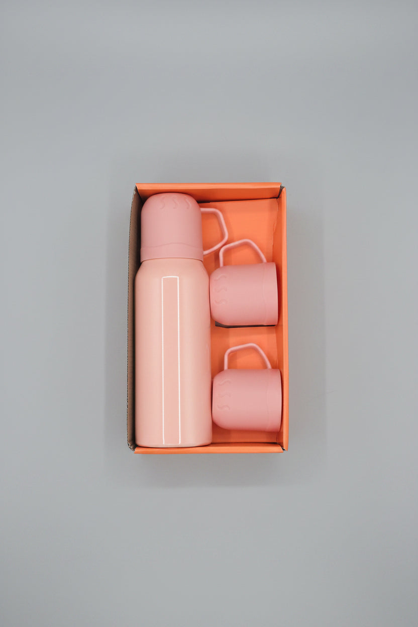 Set Premium Termo 500ml + 3 Tazas y Bolsa de Regalo
