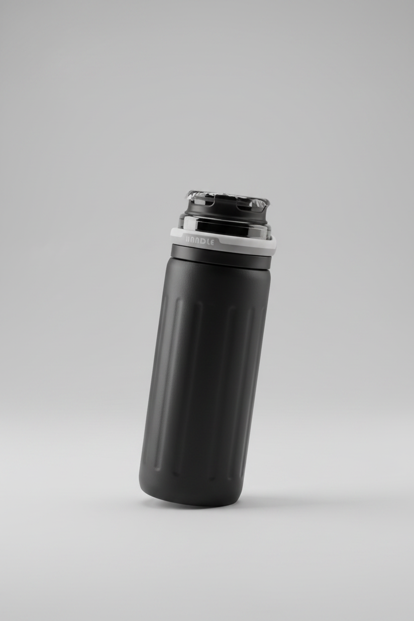 Botella Térmica Isotérmica Handle 530ml | Tapa Flip y Asa Silicona | 4 Colores