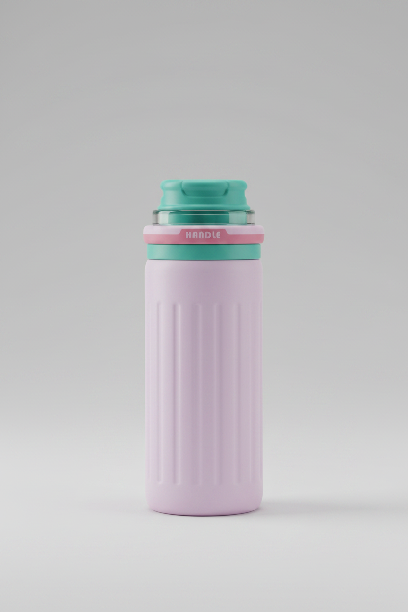 Botella Térmica Isotérmica Handle 530ml | Tapa Flip y Asa Silicona | 4 Colores