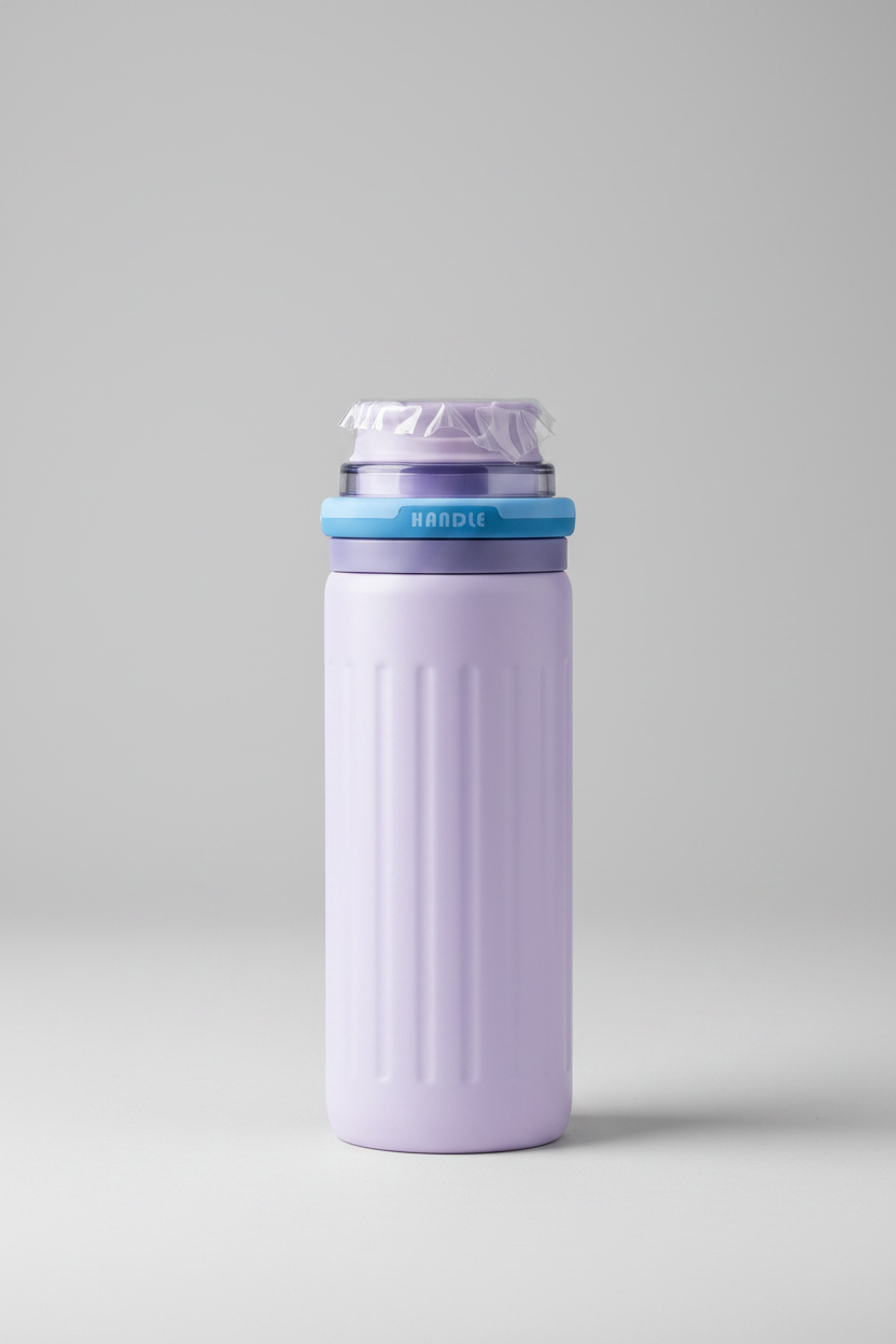 Botella Térmica Isotérmica Handle 530ml | Tapa Flip y Asa Silicona | 4 Colores