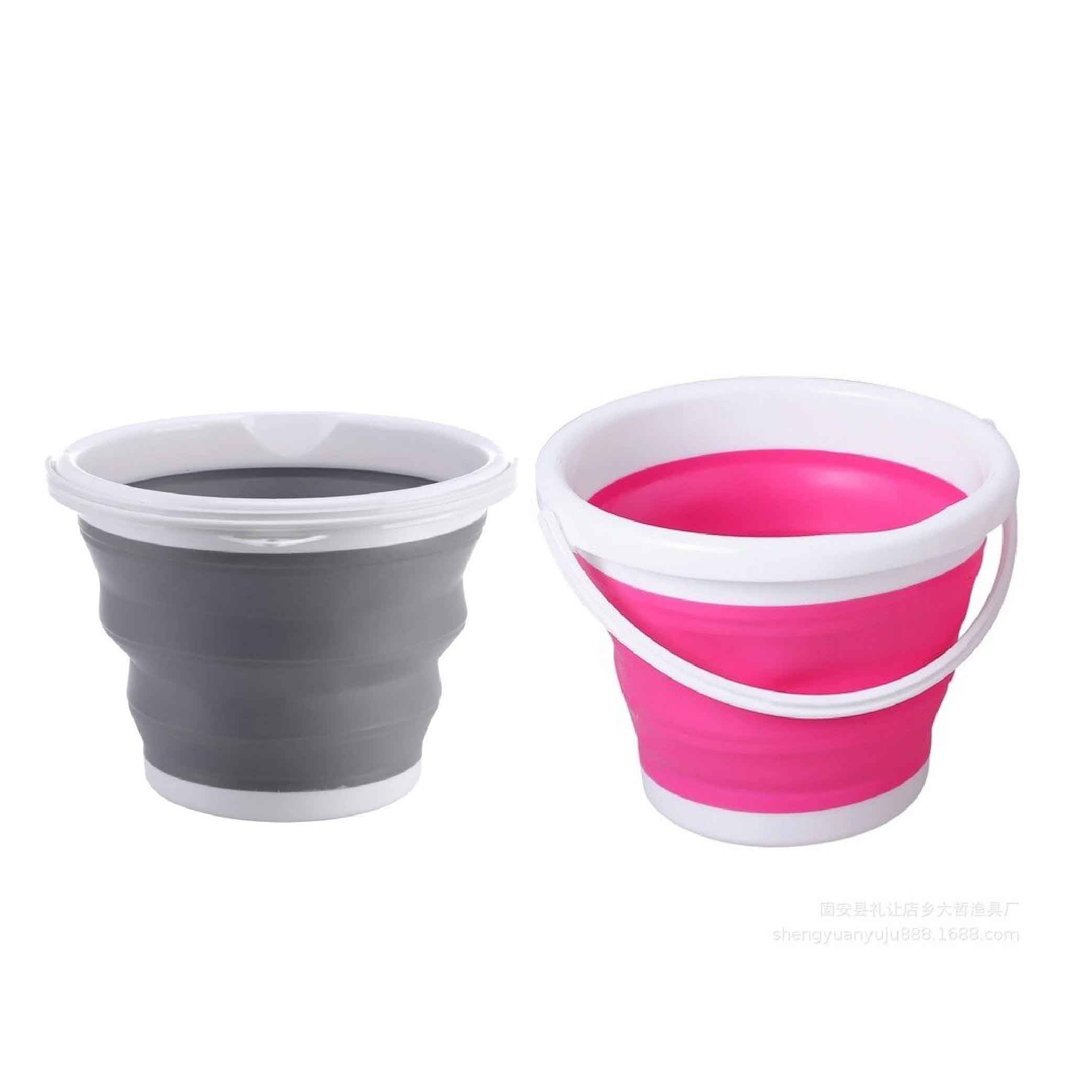 Recipiente balde multiusos plegable pequeño