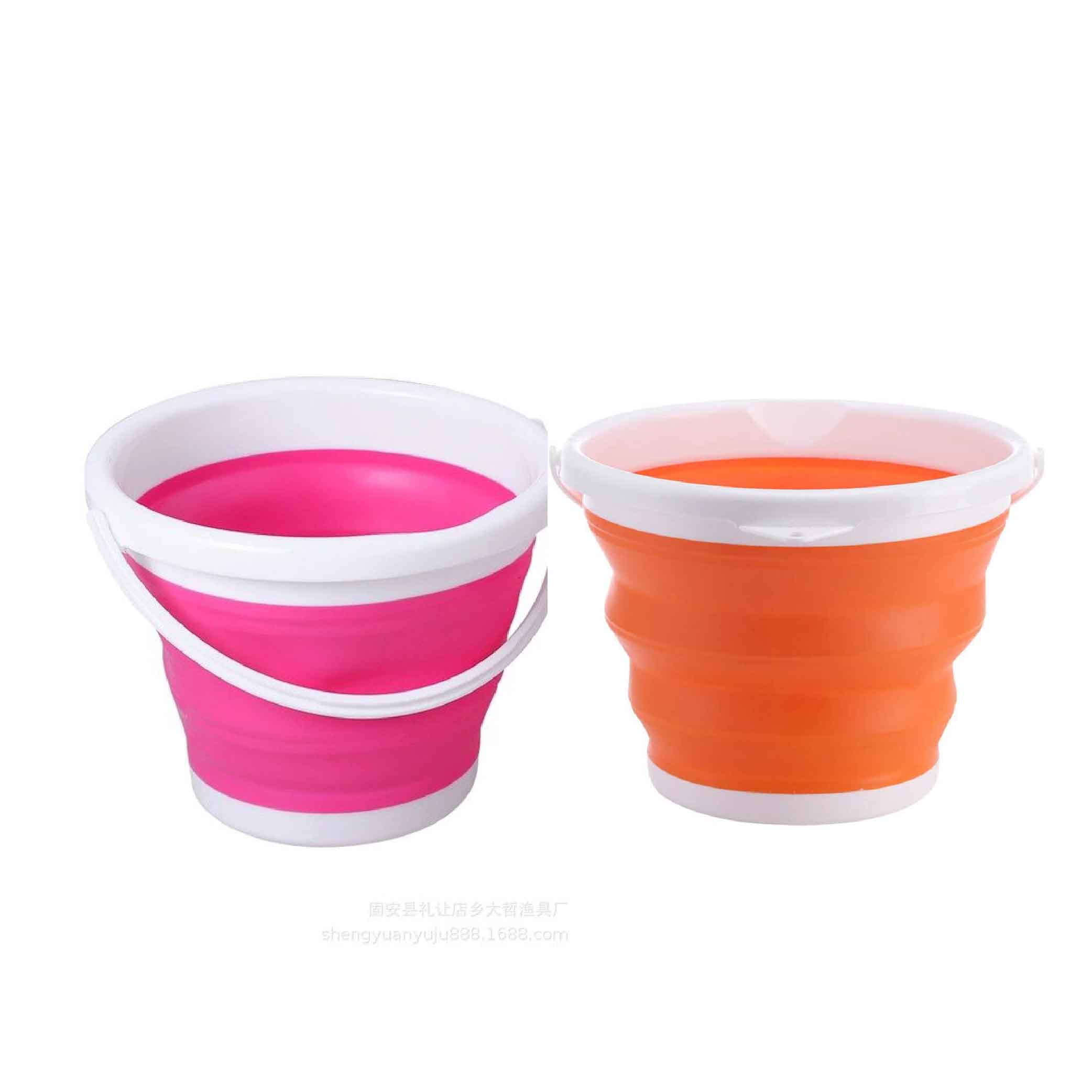 Recipiente balde multiusos plegable pequeño