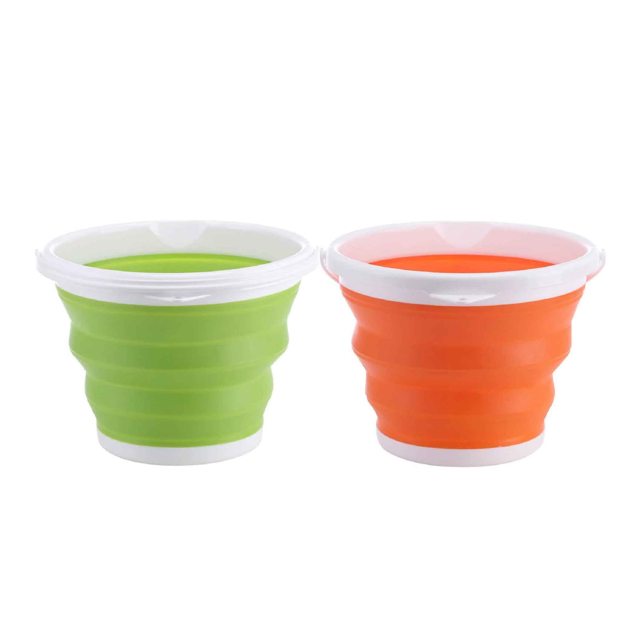 Recipiente balde multiusos plegable pequeño