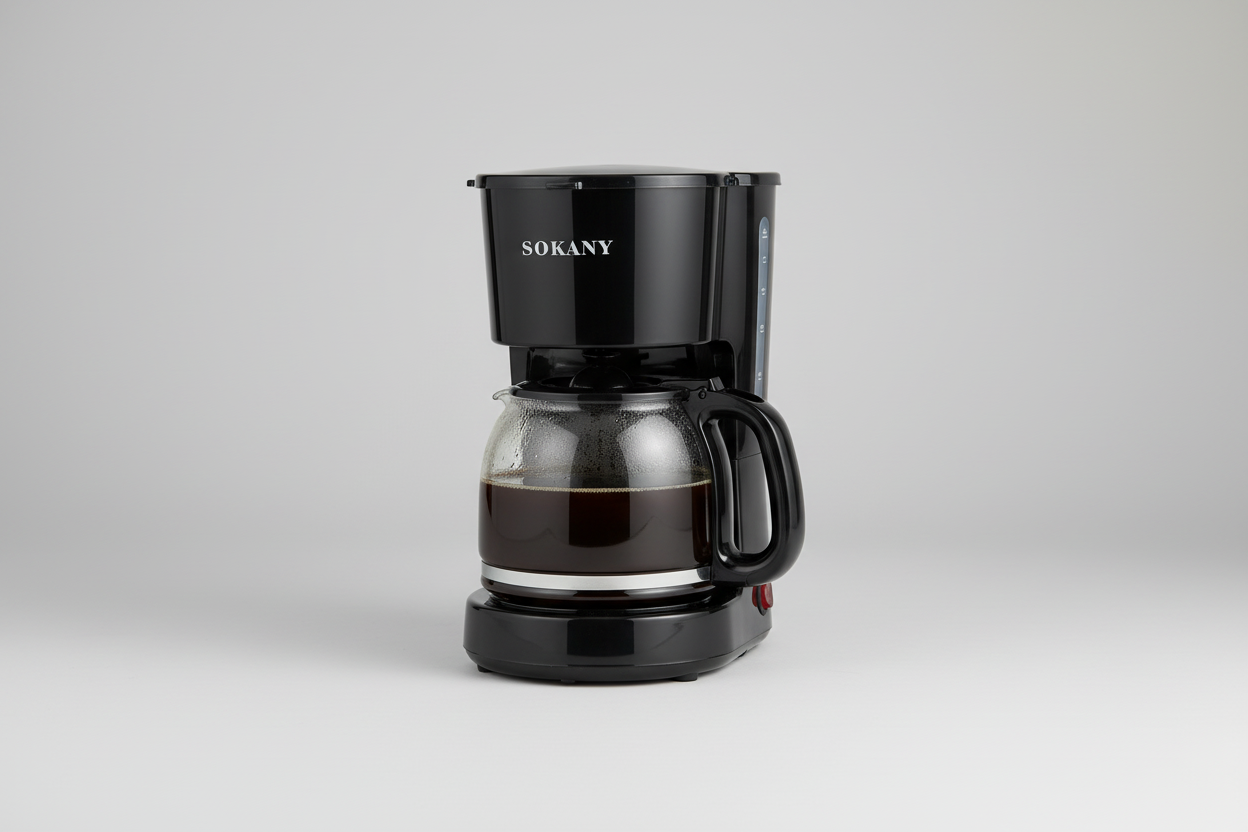 Cafetera Eléctrica Sokany 750ml- Café Americano Caliente