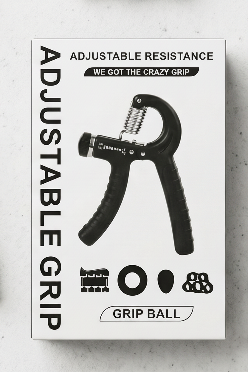 Set de Hand Grip 5 en 1 – Kit Completo de Fortalecimiento de Manos y Dedos