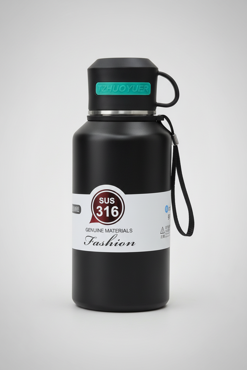 Termo Isotérmico Gran Tamaño SUS 316 | Tapa Tipo Pocillo | 5 Colores Mate