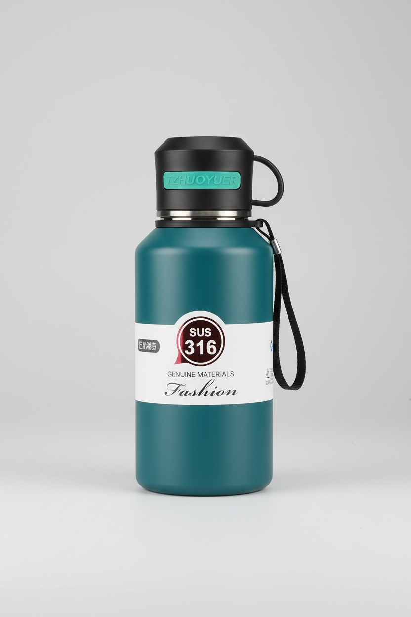 Termo Isotérmico Gran Tamaño SUS 316 | Tapa Tipo Pocillo | 5 Colores Mate