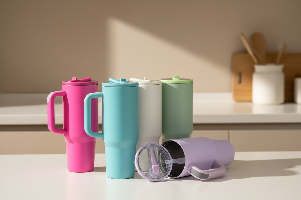 Termo "Travel Mug" 900ml (Acero Doble Pared) - Frío y Calor por Horas