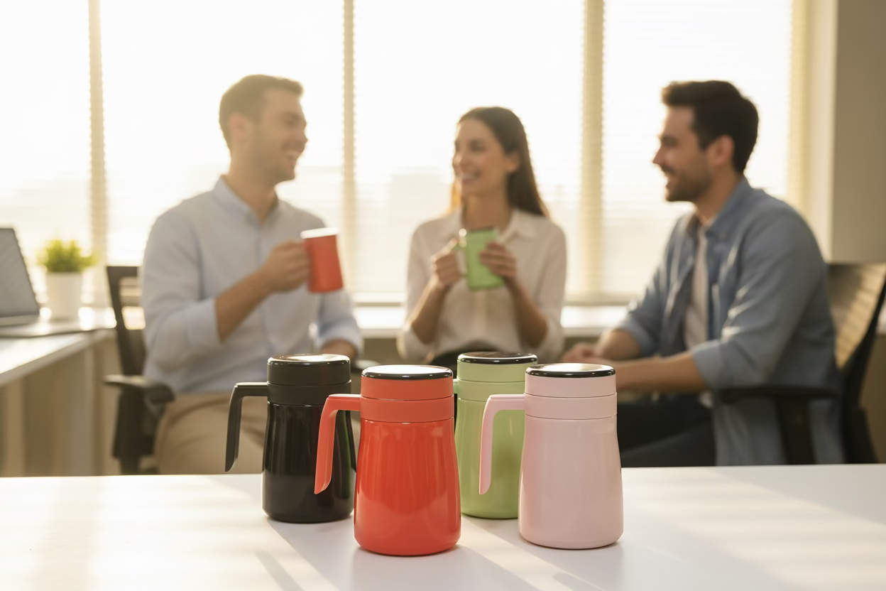 Mug Inteligente con Pantalla LED (550ml) - Con Filtro de Té & Temperatura Real