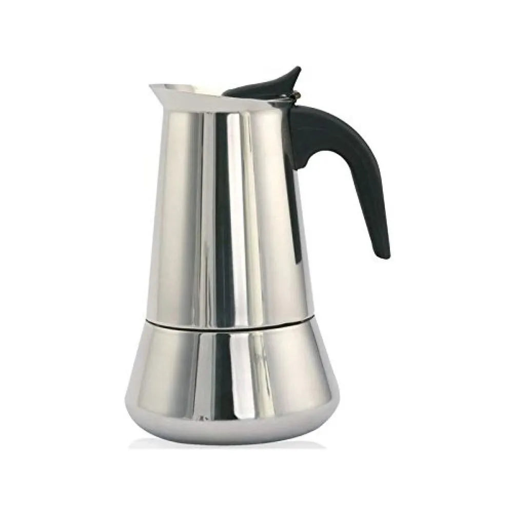 Cafetera Prensa Italiana 12 Tazas - Moka de Acero inoxidable para Café Espresso