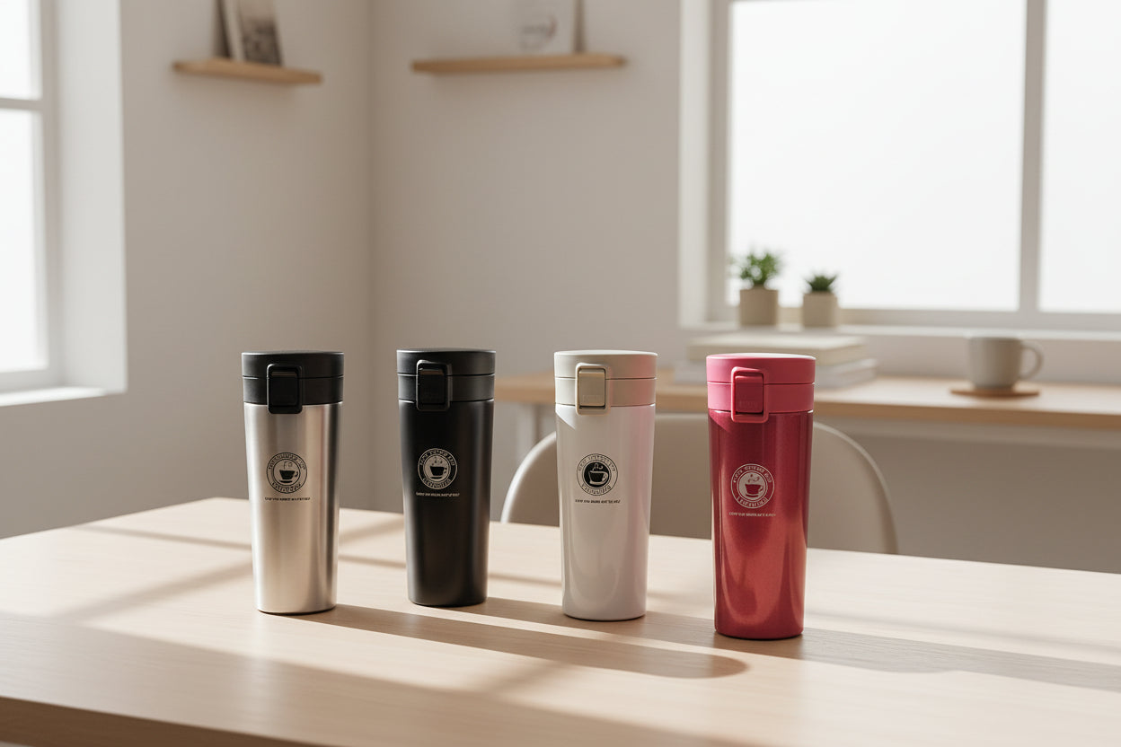 Termo "Pocket Coffee" 420ml (Acero Inoxidable) - Tapa con Seguro Antiderrames