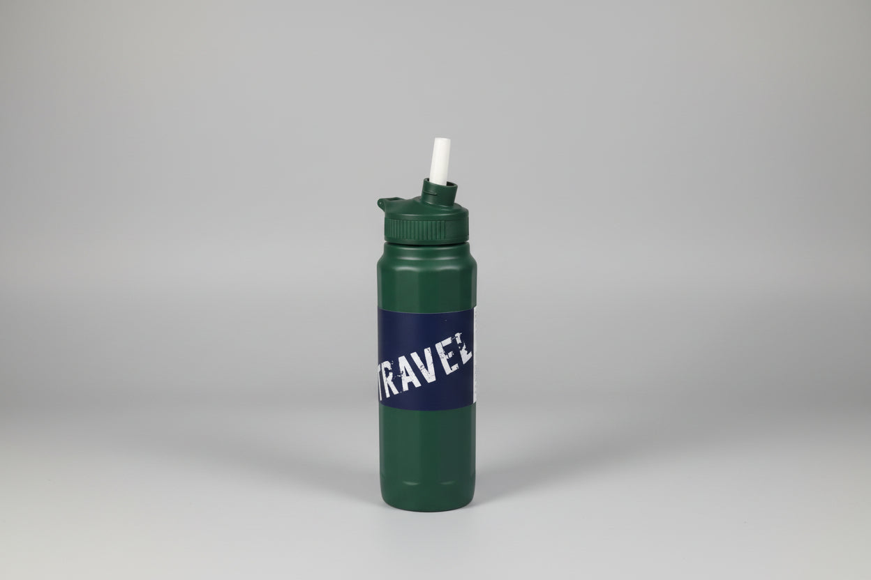 Termo "Duo-Sip" 840ml (Acero Inoxidable) - Doble Toma: Pitillo + Boquilla