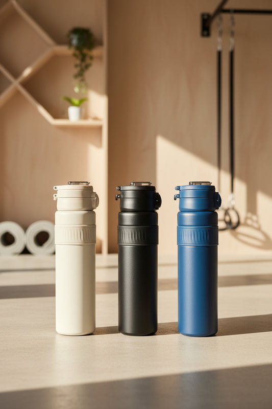 Termo "Supersport" ISOTERMICO de 1000ml (1 Litro) - Tapa Dual: Pitillo + Chorro