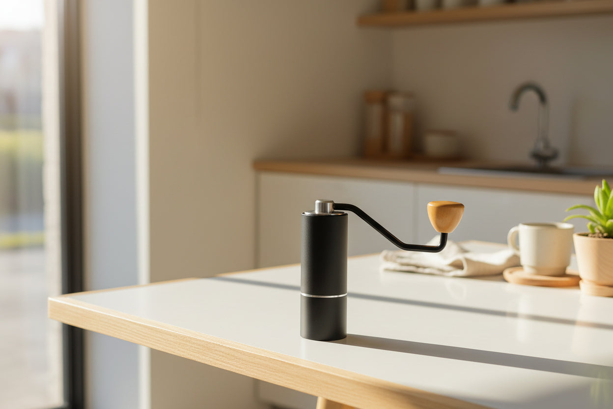 Moledor de Café Manual "Barista Pro" - Muelas de Cerámica & Cuerpo en Acero Inoxidable