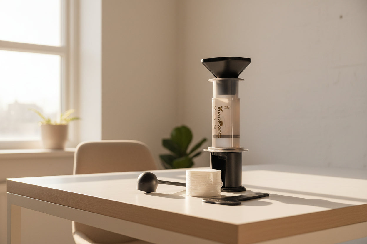 Kit de Preparación AeroPress "Barista Travel" - Sistema Completo + Bolsa & Accesorios