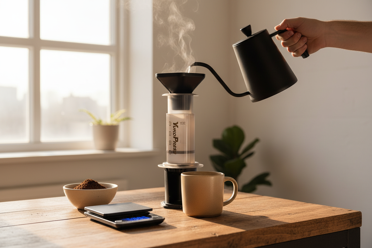 Kit de Preparación Aeropress Barista Travel - Sistema...