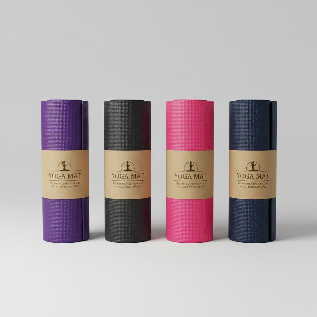 Yoga Mat TPE Eco Friendly Semiduro – Colchoneta de Yoga y Ejercicio 183x61cm Multicolor