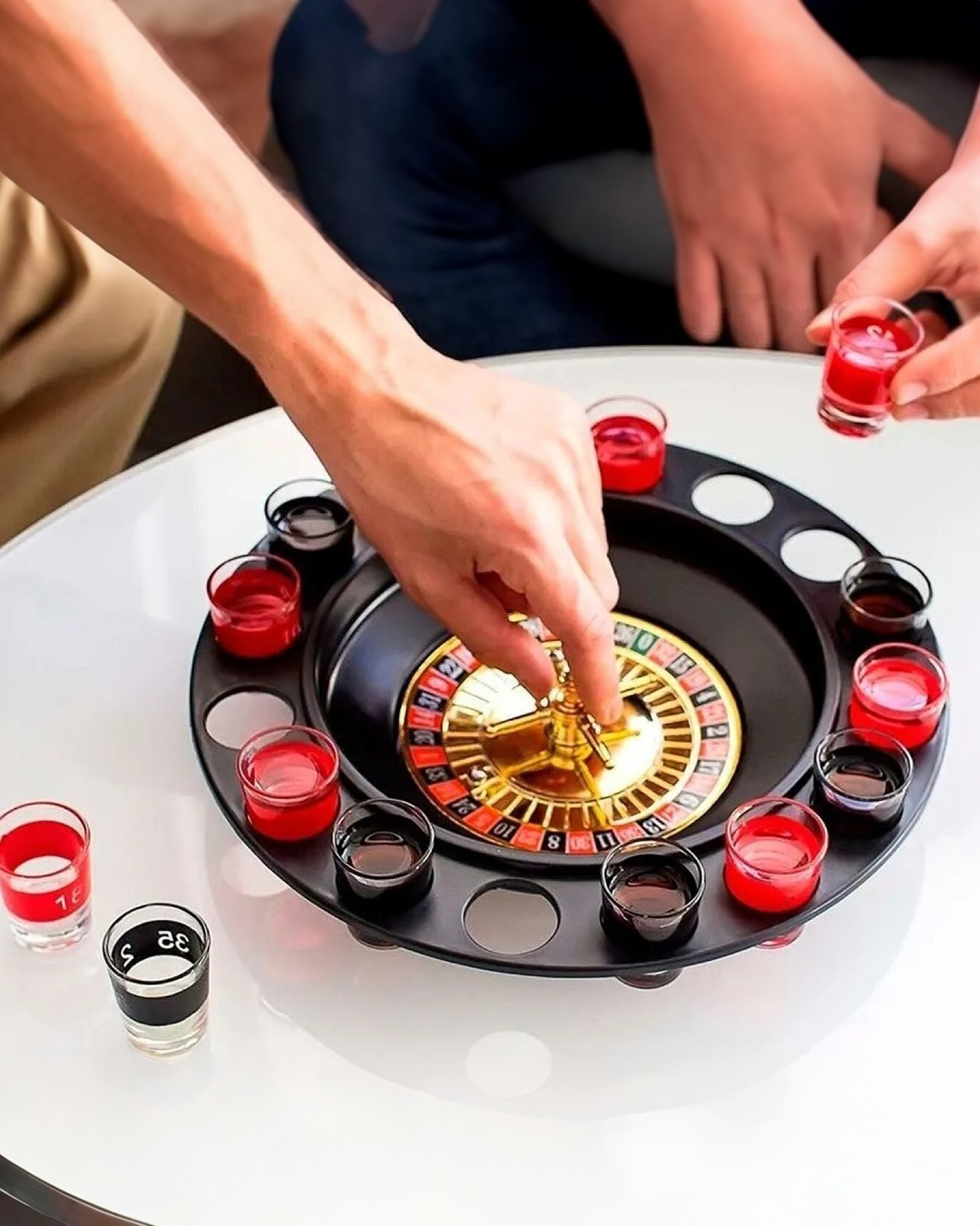 Tablero ruleta shots