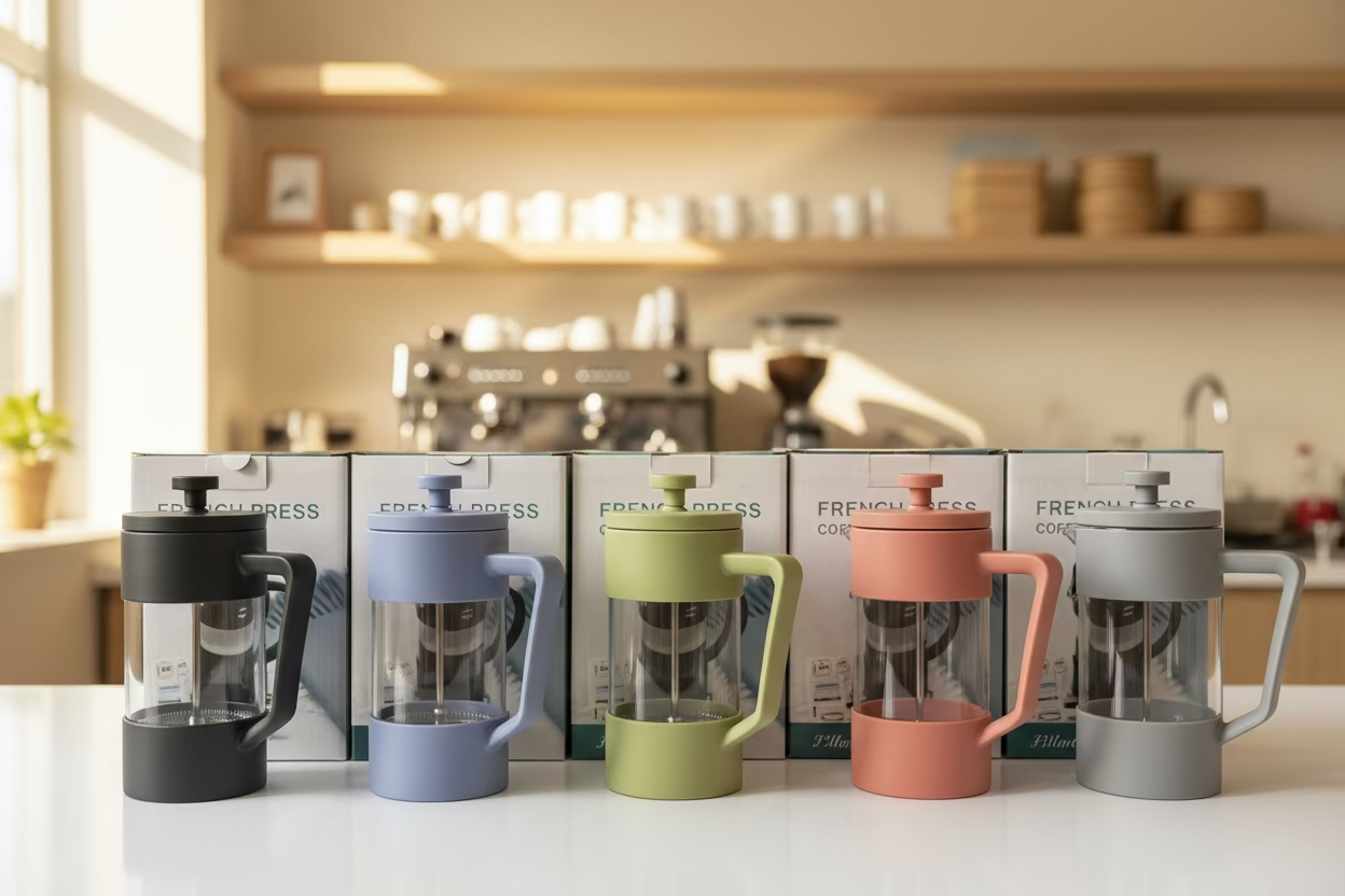 Prensa Francesa 600ml Edición Colores: Dale Vida a tu Mesa y Comparte el Mejor Café