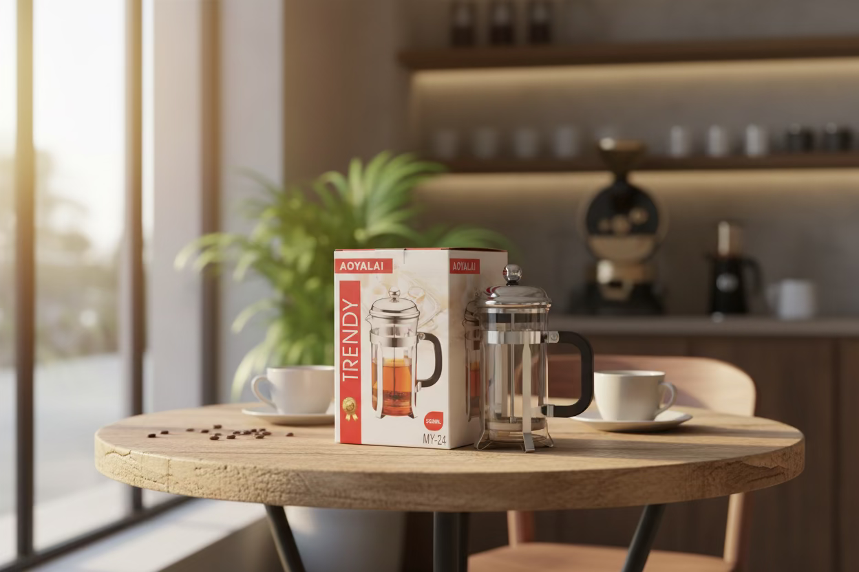 Prensa Francesa Personal (350ml): Café con Más Cuerpo y Sin Filtros de Papel