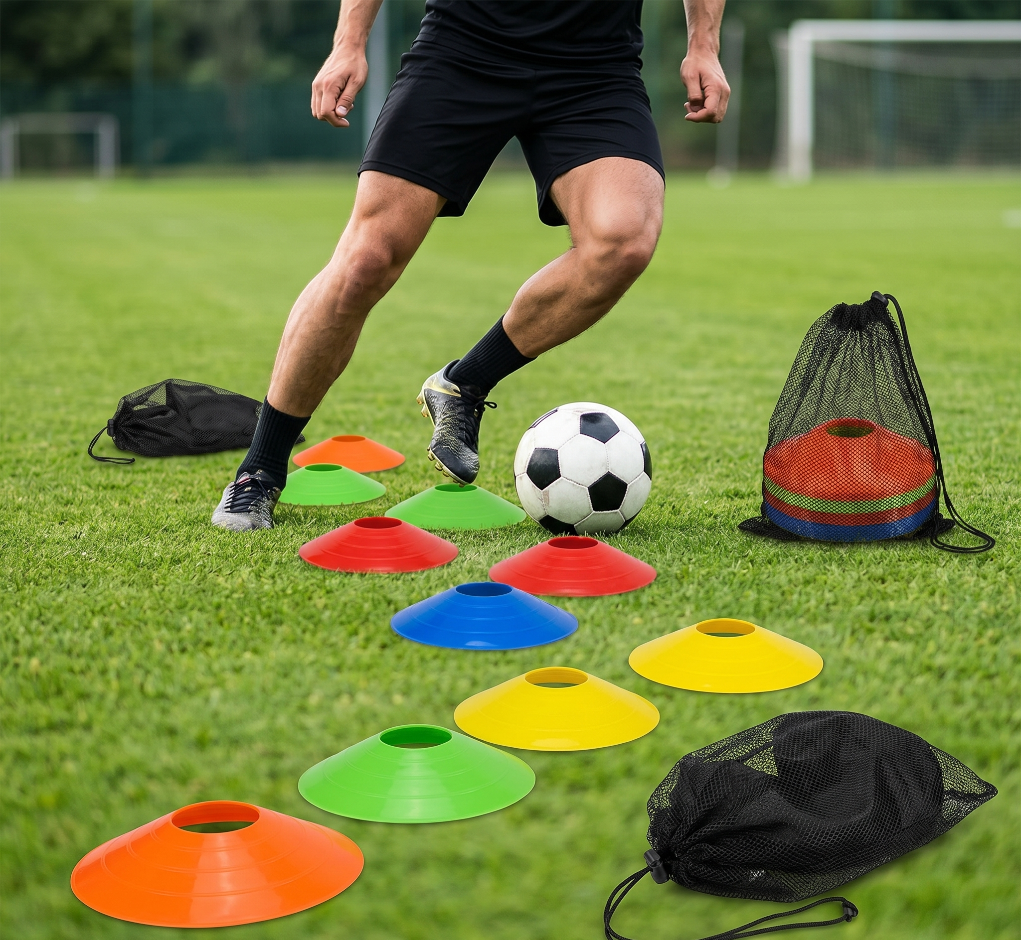 Discos de Entrenamiento Professional Training Discs – Set x50 Multicolor con Porta-Discos y Bolsa