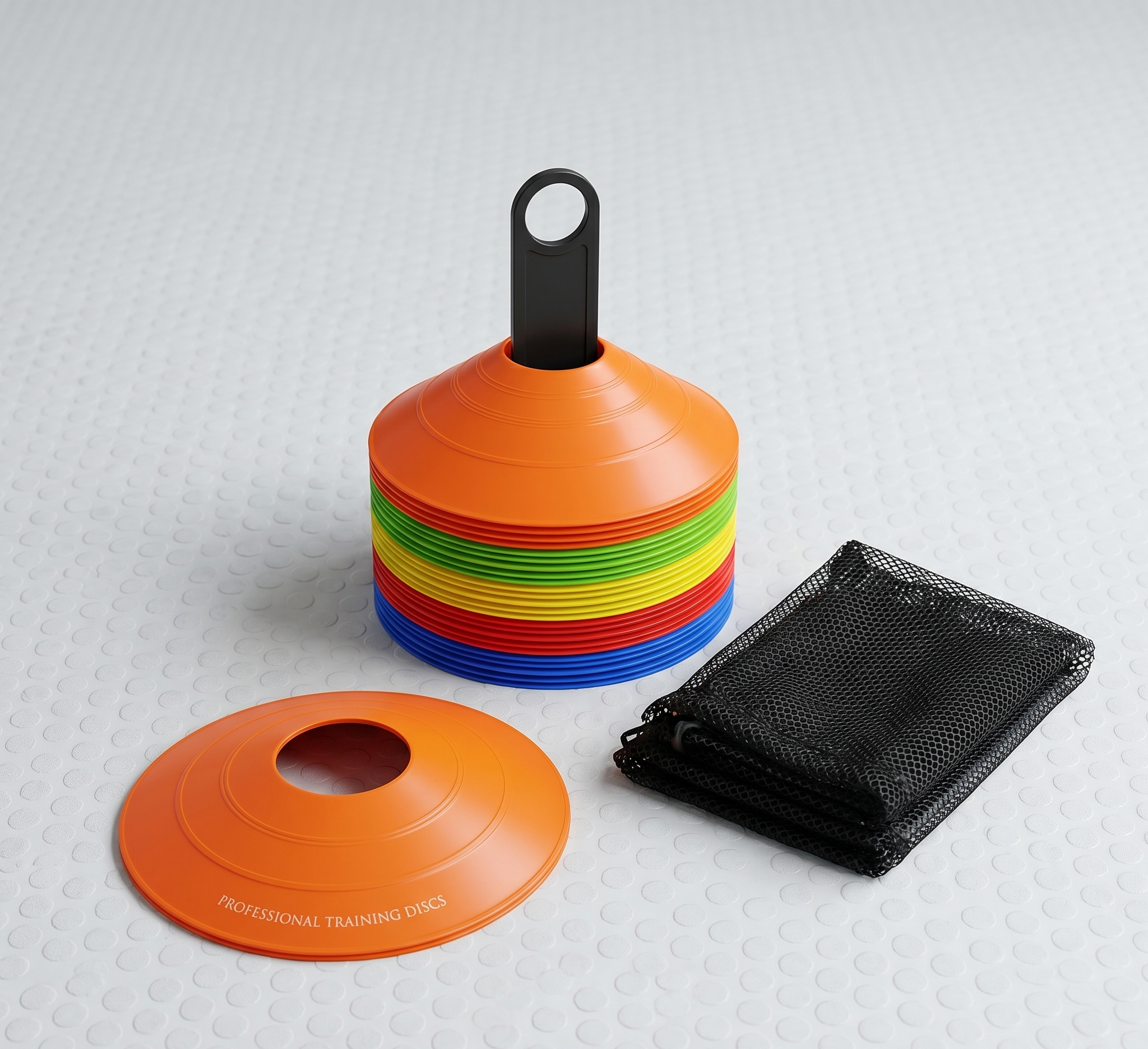 Discos de Entrenamiento Professional Training Discs – Set x50 Multicolor con Porta-Discos y Bolsa