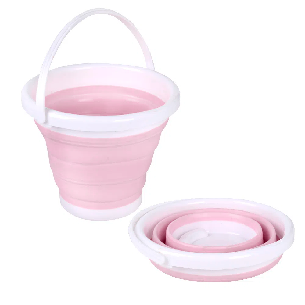 Recipiente balde multiusos plegable pequeño