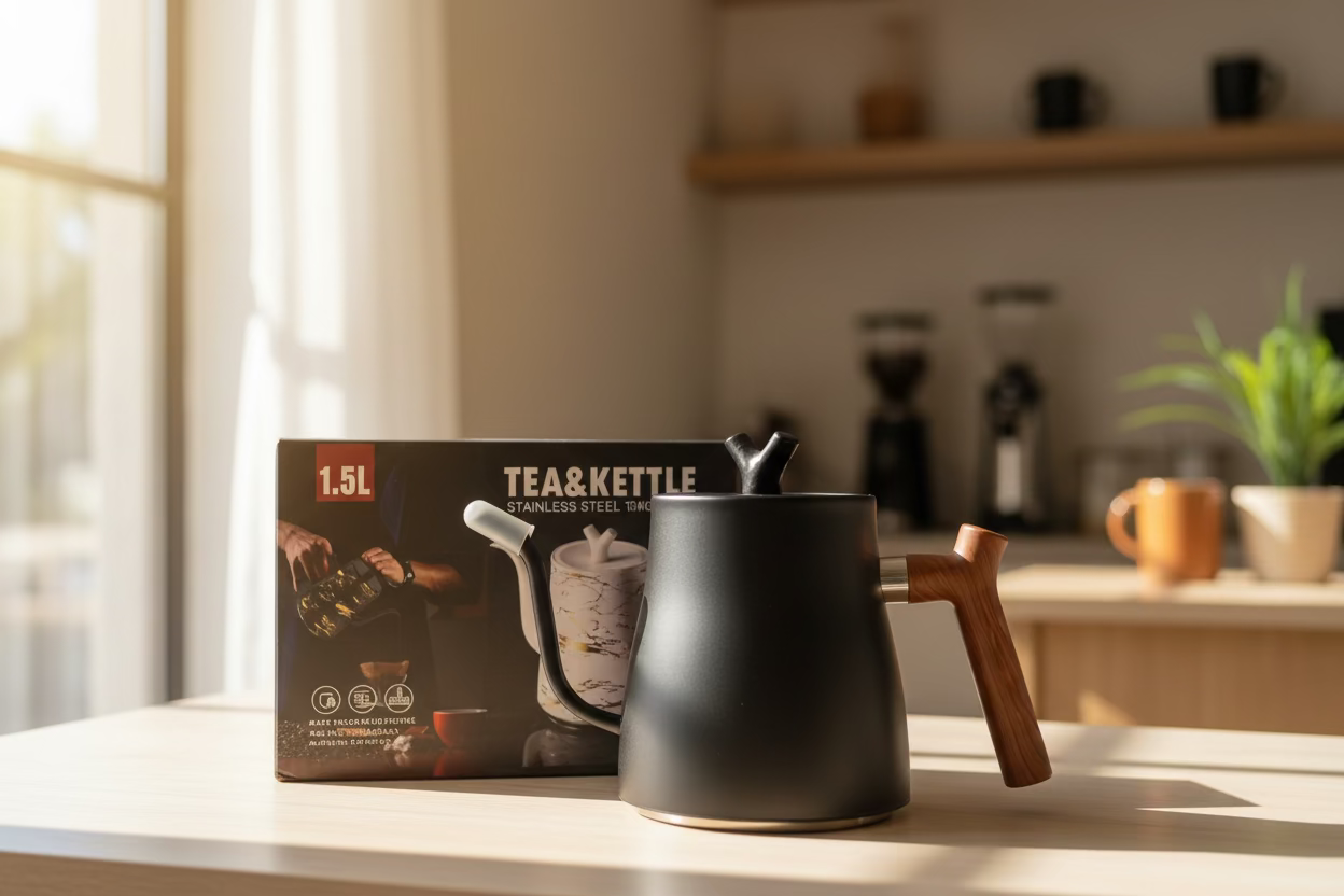 Tetera Cuello de Ganso Barista: Vertido de Precisión para Café Filtrado