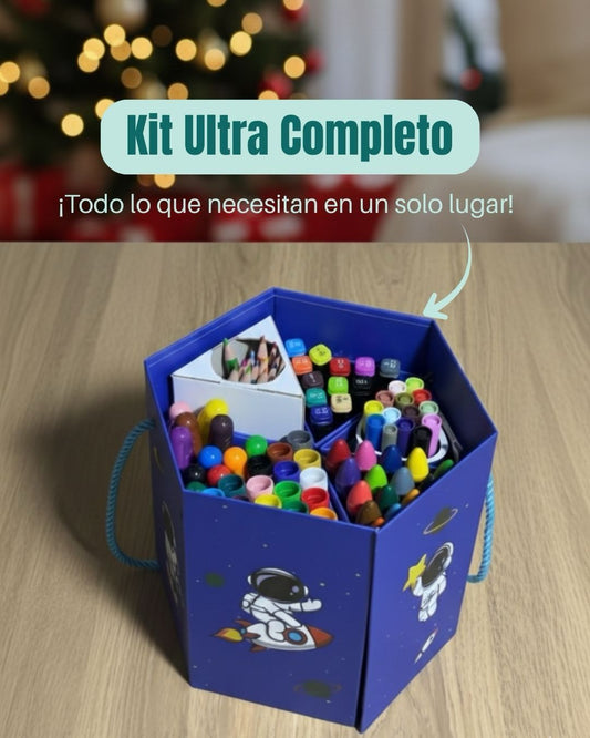 Kit de Arte Hexagonal "Creatividad Infinita" - Portátil tipo acordeon